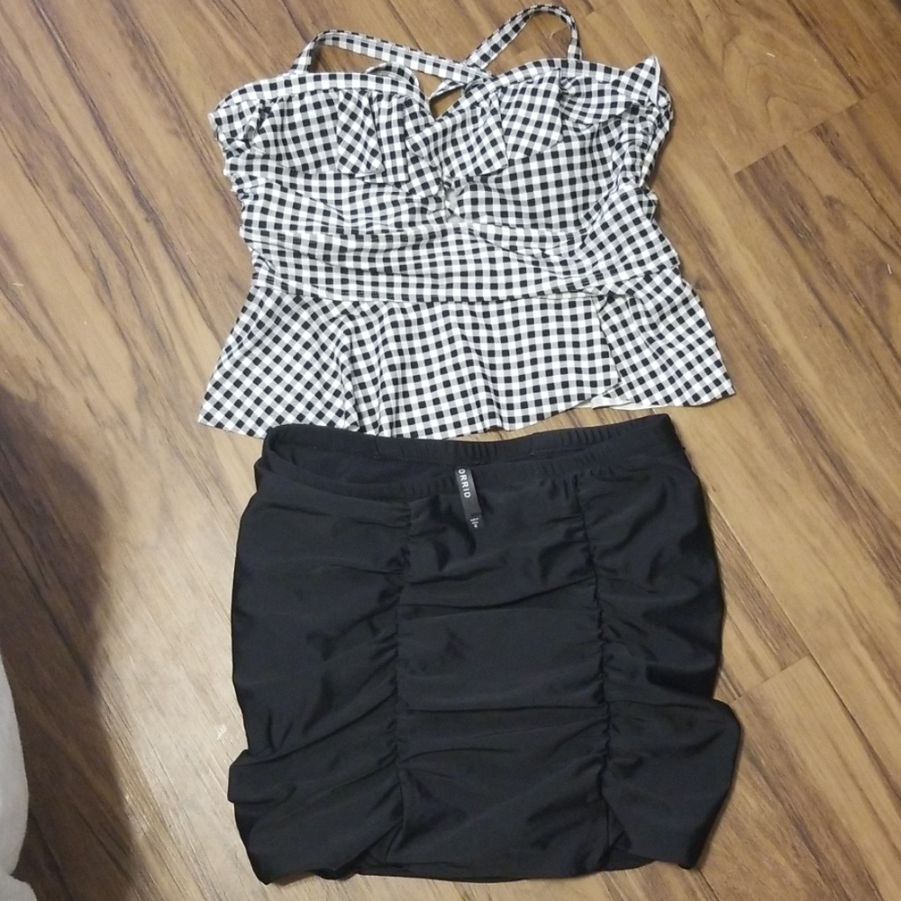 High waisted tankini